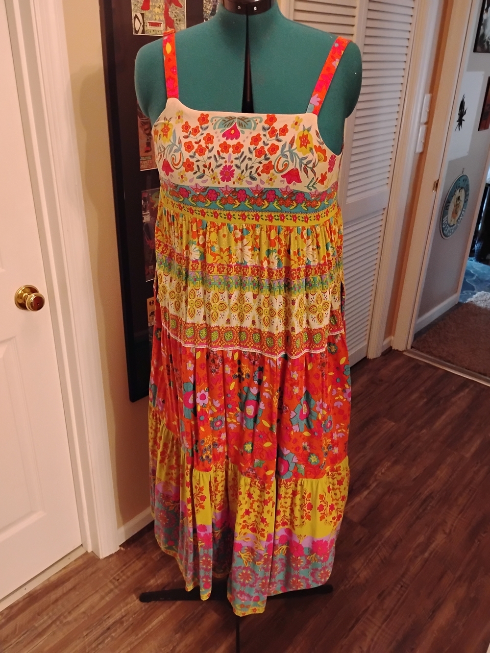 Multicolor Floral Maxi Dress - Bright Mixed Print